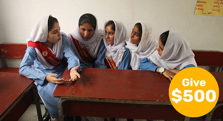$500 can empower a class of girls to rise and become tomorrow’s leaders